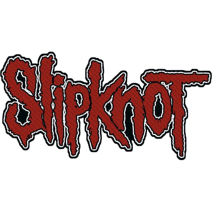 Slipknot Patch - Slipknot Logo - voor Geen - rood-zwart