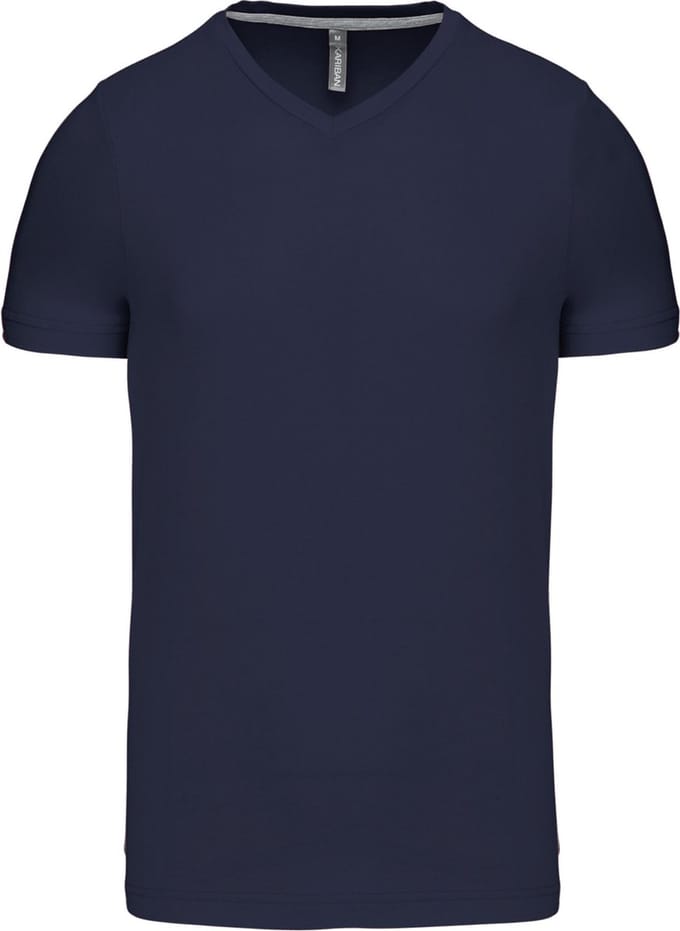 Kariban T-shirt V-hals korte mouwen K357 - Navy - M