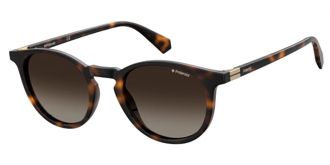 Polaroid PLD 6102/S/X DARK HAVANA/ BROWN SHADED POLARIZED 51/21/145 Unisex Zonnebrillen