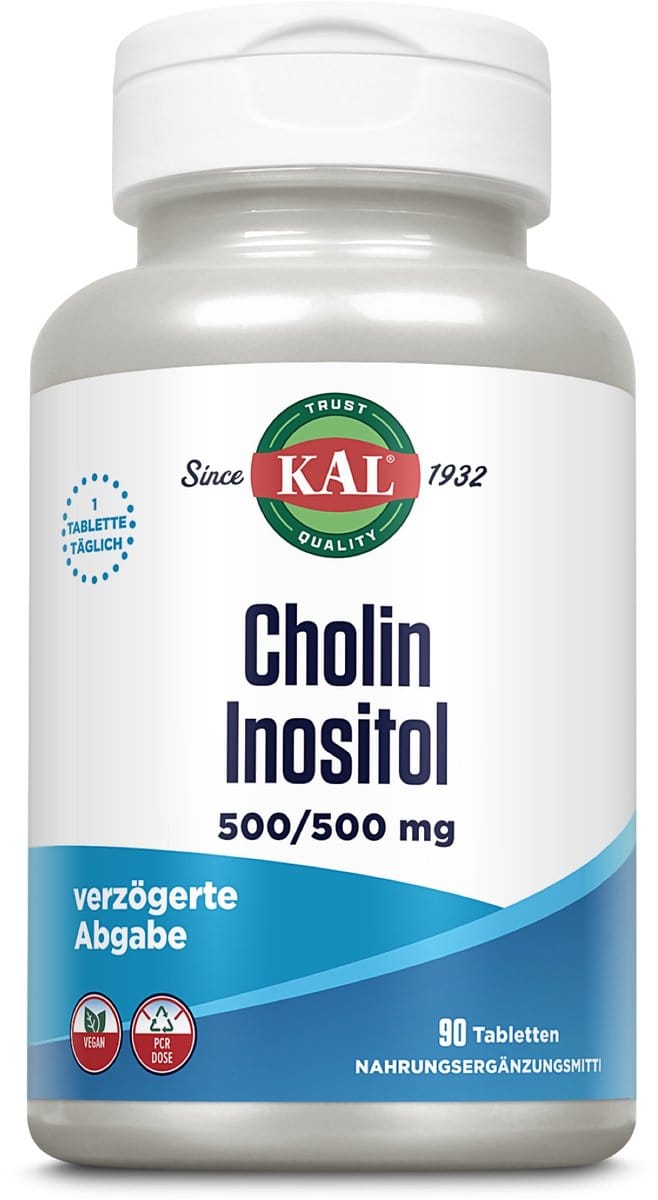Choline & inositol 500/500 mg, v.A. I veganistisch I laboratoriumgetest