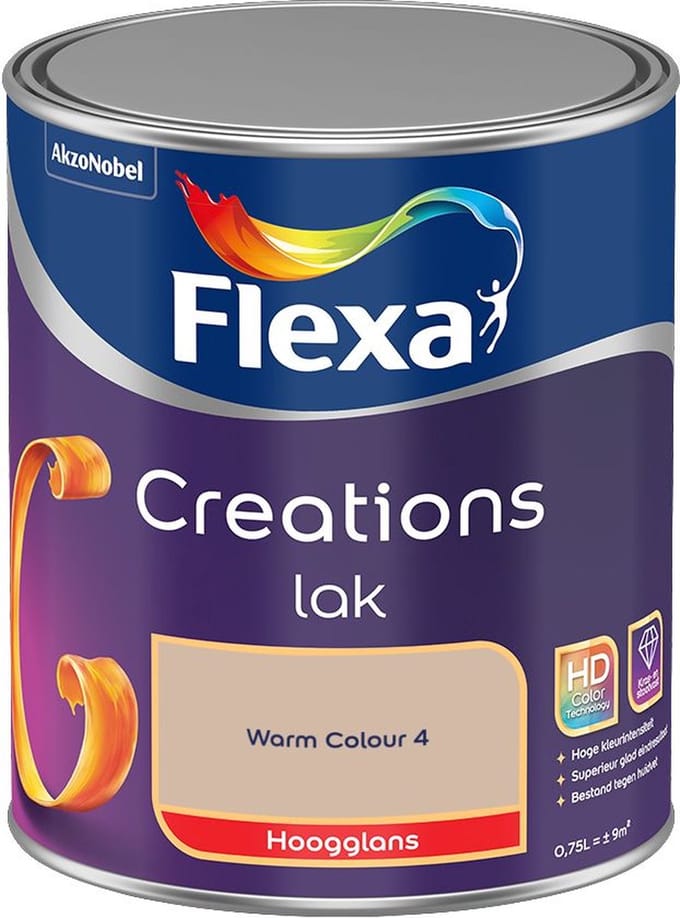 Flexa - Creations Lak Hoogglans - Warm Colour 4 - Mengverf - 750 Ml