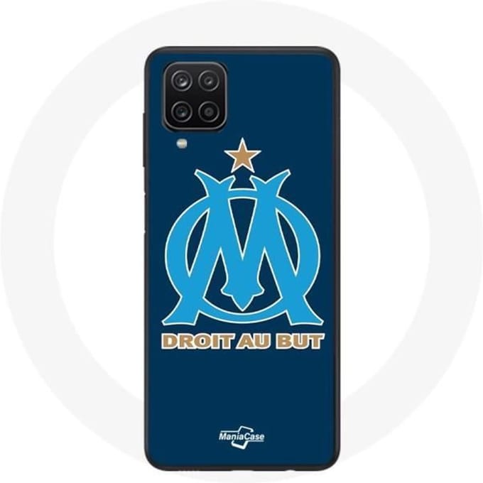 Coque Samsung Galaxy A12 Olympique de Marseille Fond Bleu blauw