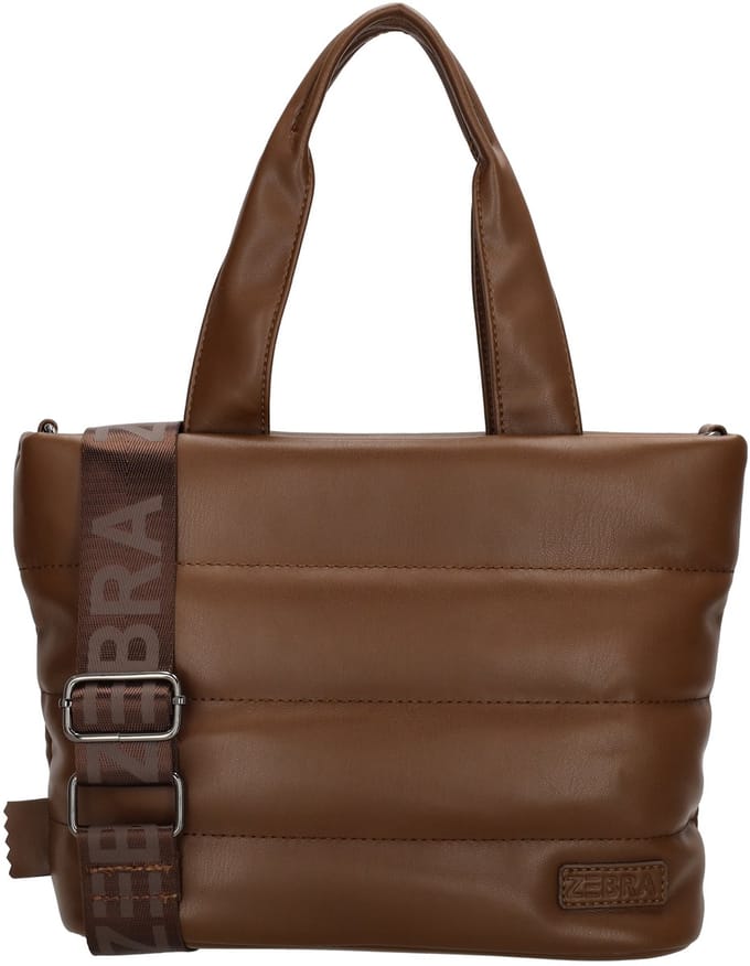 Zebra Evie Medium Hand & Crossbody Schoudertas - Bruin