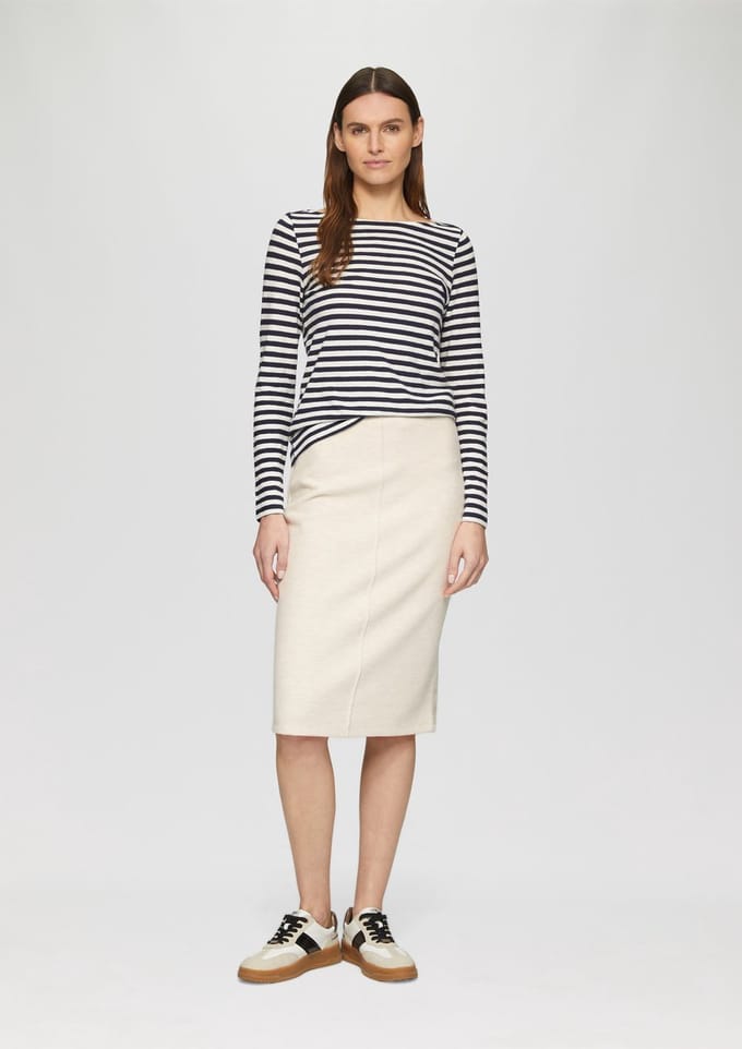 s.Oliver - female - Zachte rok met decoratieve stiksels