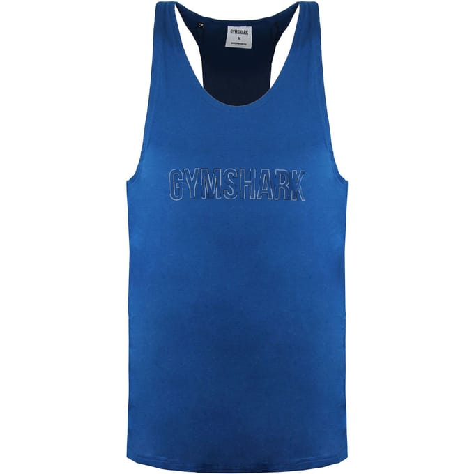 Gymshark Outline Logo Heren Teal Tank Top