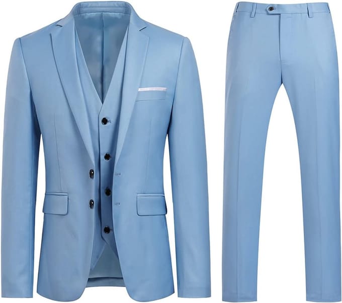 Heren 3-delig pak slim fit, jasje vest en broek