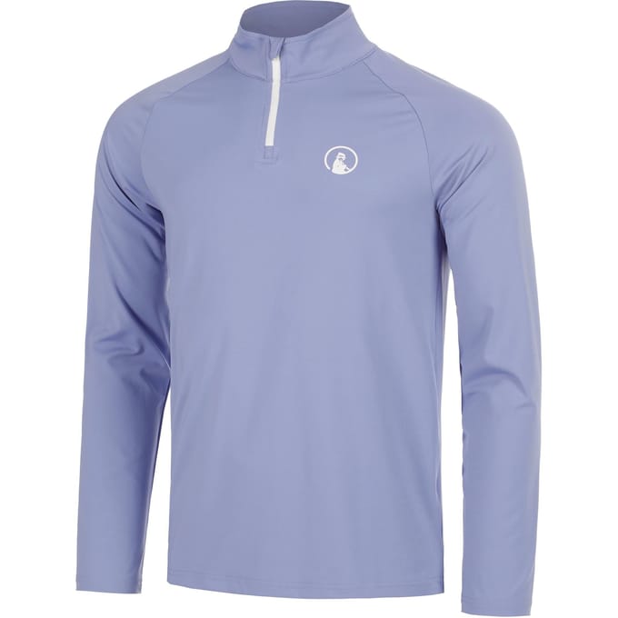 Quiet Please Glow Big Serve 1/4 Zip Longsleeve Heren