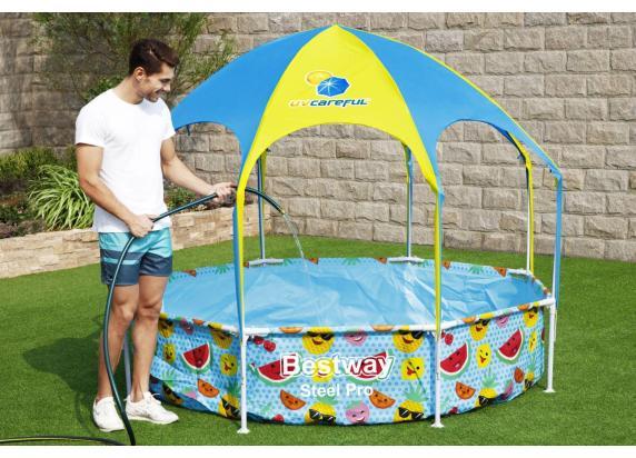 Bestway Steel Pro framezwembad met UV canopy Zwembaden