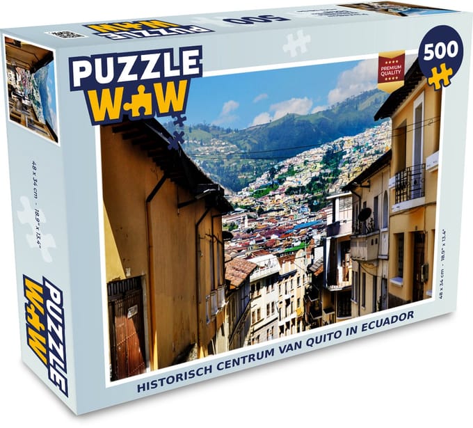 Puzzel Historisch centrum van Quito in Ecuador - Legpuzzel - Puzzel 500 stukjes