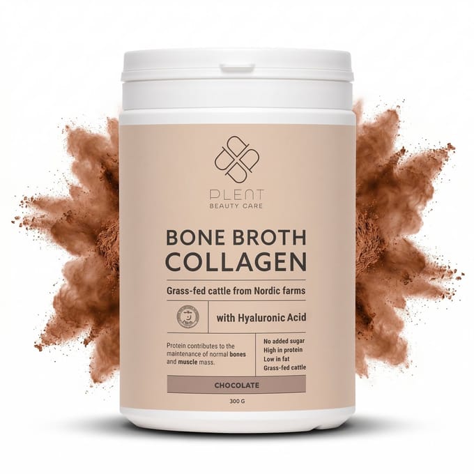 Plent - Chocolade Bone Broth Collageen - 300g - Bottenbouillon poeder