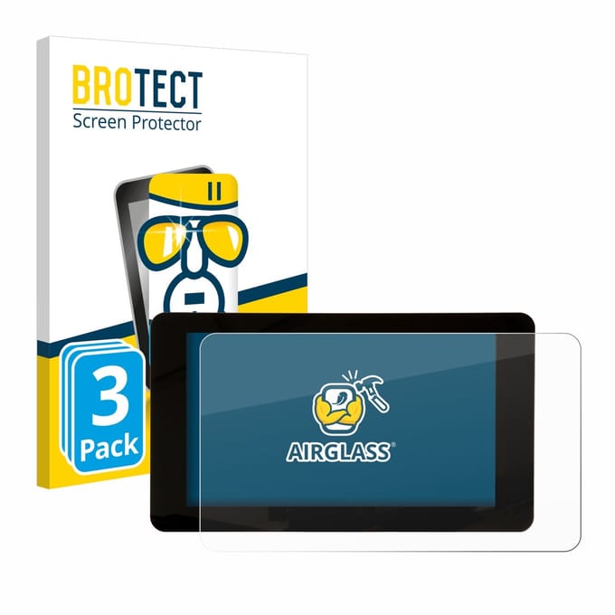 Screenprotector 3 Stuks voor Raspberry Pi Touchscreen 7" Beschermglas transparant
