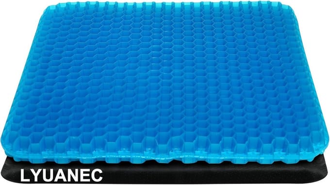 GEL Zitkussen - Comfort Kussen - Lang Zitten - Druk Verlichtend - 48 cm Breed - Blauw