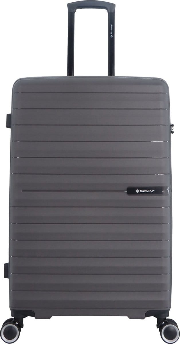 Saxoline – Fiesta | Harde Koffer / Valies /Reiskoffer – Large (95L) – Grijs - Grijs / Large