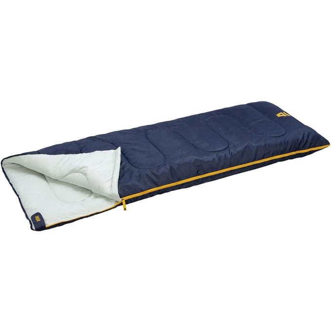 Abbey Camp Slaapzak Ripstop - Dekenmodel - Blauw - 210x82 cm - Koppelbaar