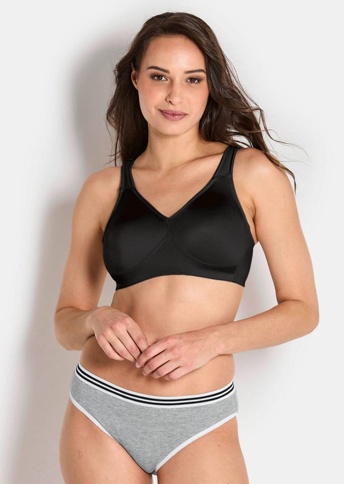 Beha zonder beugels, met softcups - zwart - Gr. 85 E van Goldner Fashion