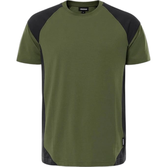 Fristads Heavy T-shirt 7046 GTM - Legergroen/zwart - M