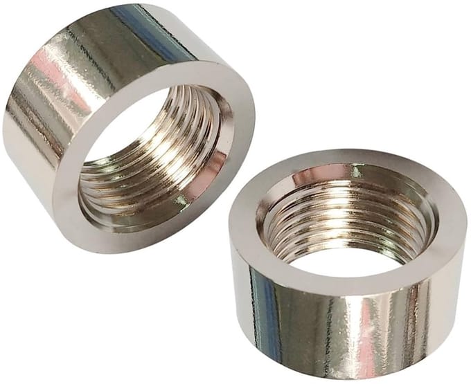 Cosensi- Zuurstofsensor - 2 Stuks - Universele M18x1,5 Moer - IJzer/Galvanisch Vernikkeld - Waterdicht - Schokbestendig - Duurzaam - Sensormoer