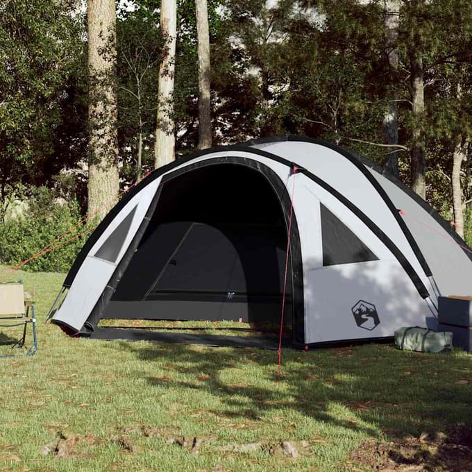 vidaXL - Koepeltent - 4-persoons - waterdicht - verduisterend - stof - wit