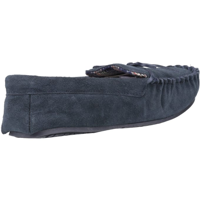 Hush Puppies Clyde Suede Herenpantoffels Navy