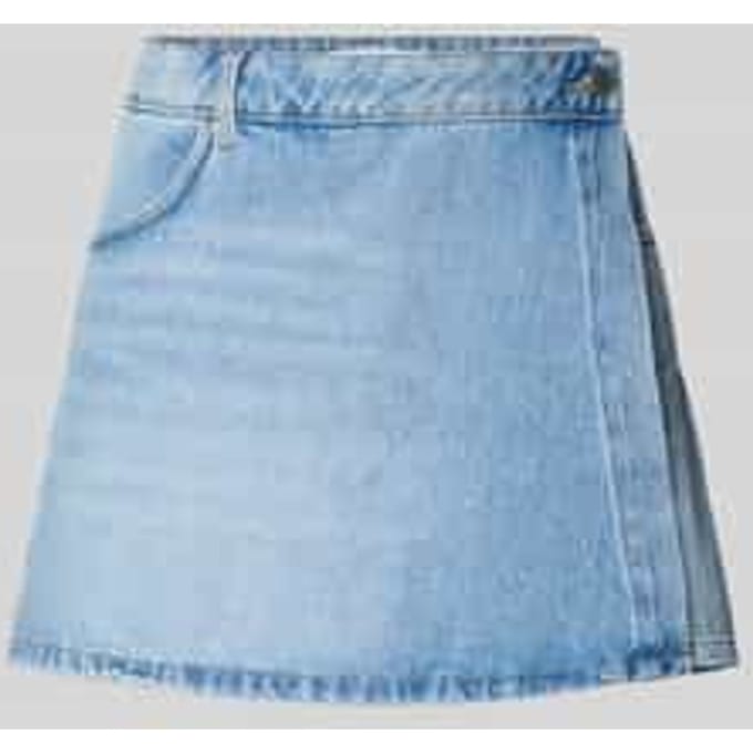 Jeans-skort in lichtblauwe wassing