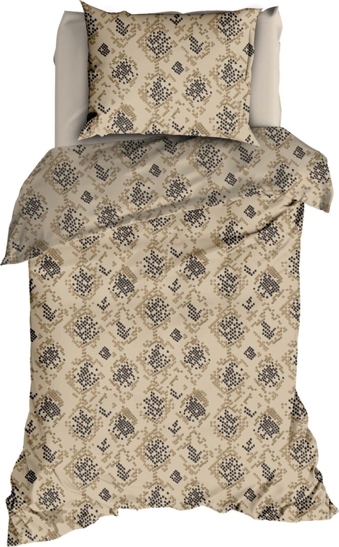 Satin d`or Satijn Dekbedovertrek 140X200/220 Blake Beige