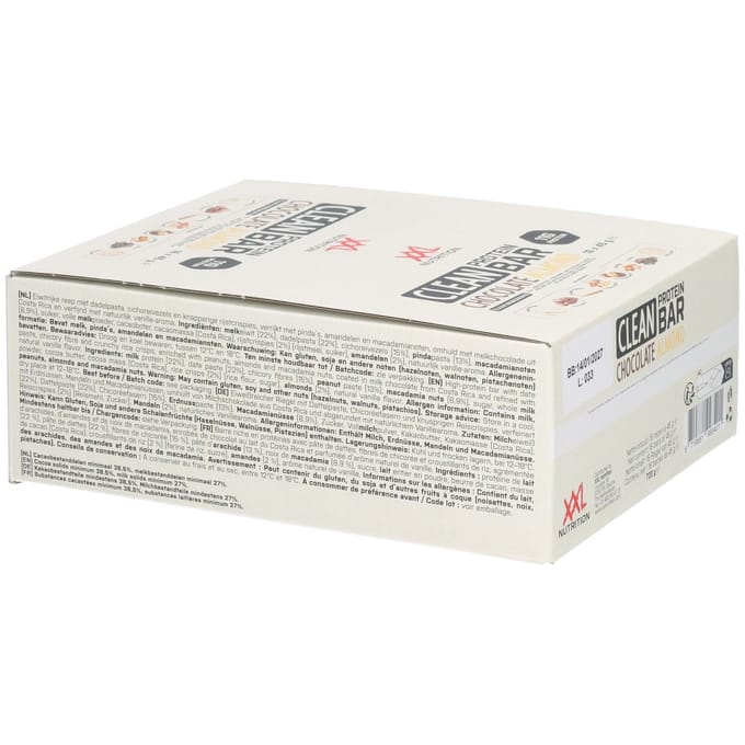 XXL Nutrition - Clean Protein Bar - Chocolade Amandel - Eiwitreep - 16 Stuks