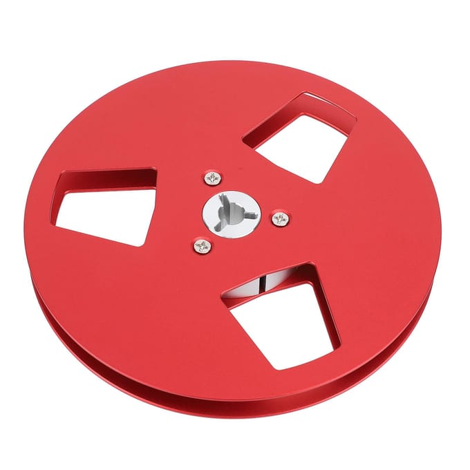 Bobine de ruban vide 5 pouces 3 trous Nab universelle ouverte en alliage d'aluminium pour Studer ReVox rouge