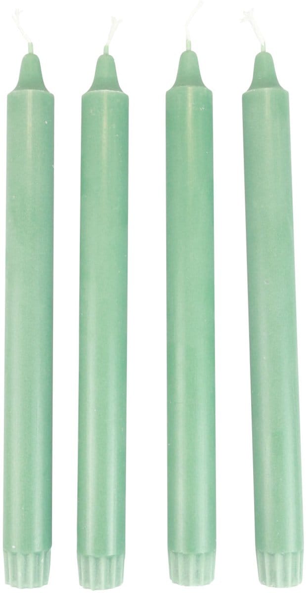 PURE Taper Kaarsen Groen Smaragd Wenzel Kaarsen 250/23mm 4st
