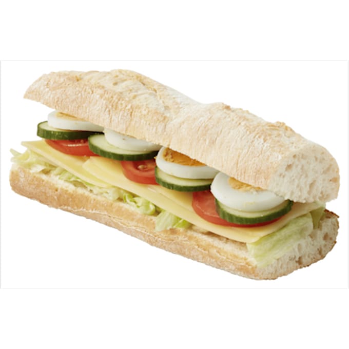 Witte baguette gezond kaas