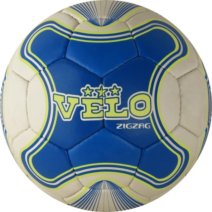 Voetbal Velo ZigZag -Wit Groen Blauw