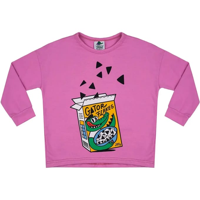 Meisjes-T-shirt met lange mouwen Raspberry Republic
