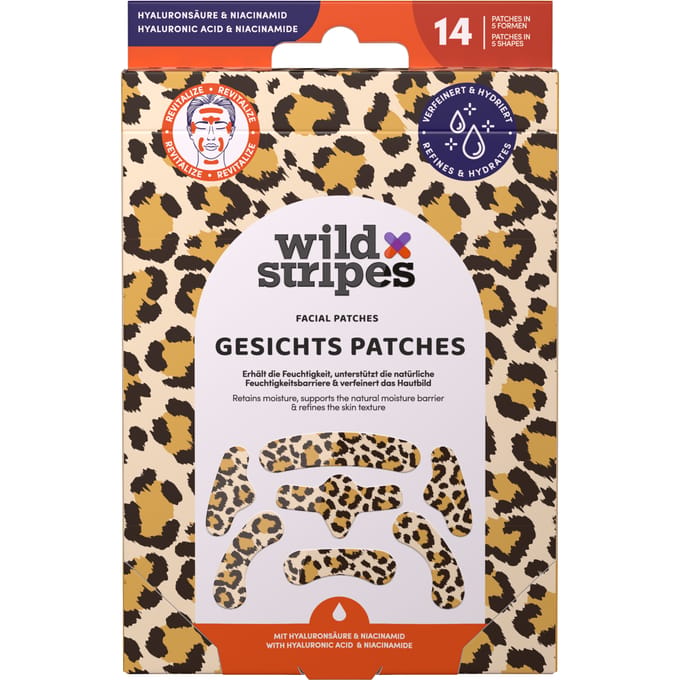 Wild Stripes Facial Patches Animal Leo 6 st