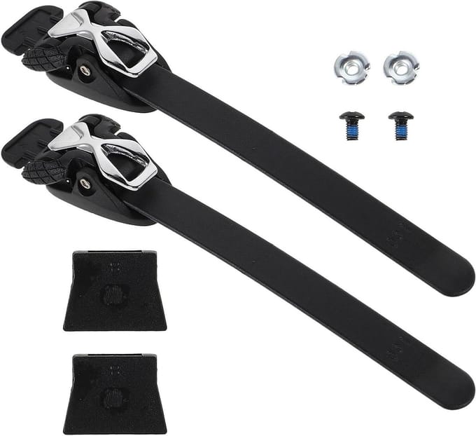 Skate Strap Vervanging - Inline Strap Buckle Strap - Schoenen Vastzetten - Verstelbaar met Micro Lock - 17.4 cm - Zwart