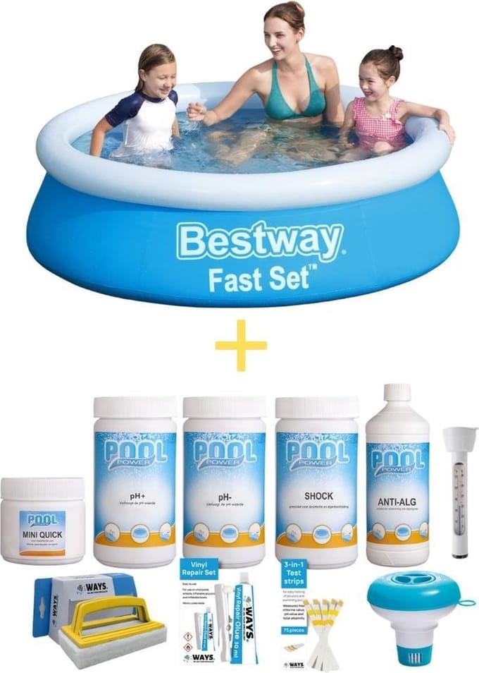 Zwembad - Fast Set - 183 x 51 cm - Inclusief Onderhoudspakket Small Deluxe