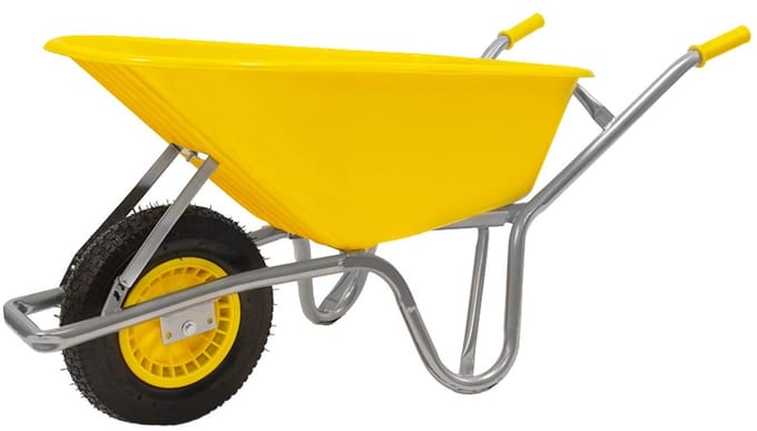 Bouwkruiwagen professioneel - extra sterk frame - 250 kg draagvermogen - GARTEX
