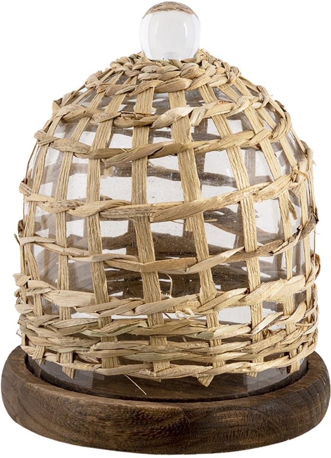 Clayre & Eef Stolp Ø 18x23 cm Bruin Glas