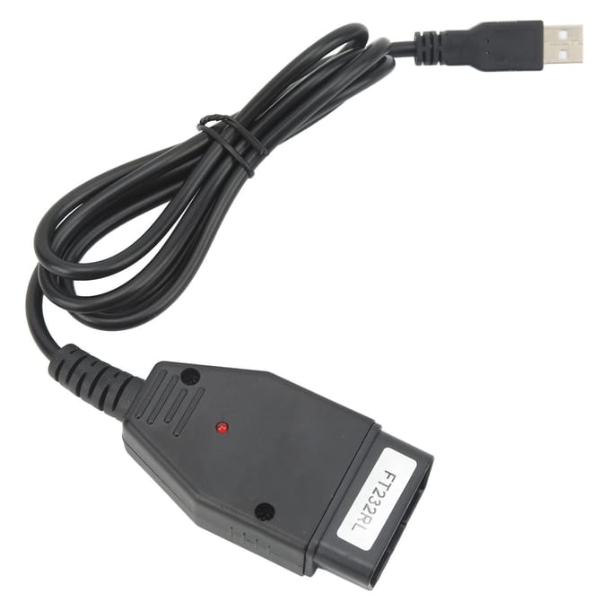 OBDII Diagnostische Interface Scanner met USB-kabel Voertuig ECU Scan Tool black