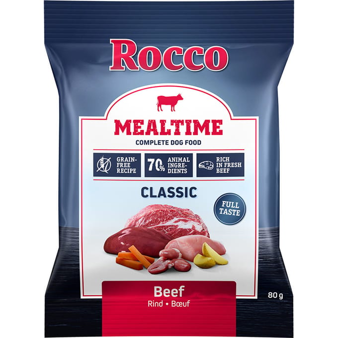 80 g Rocco Mealtime - Rund Hondenvoer