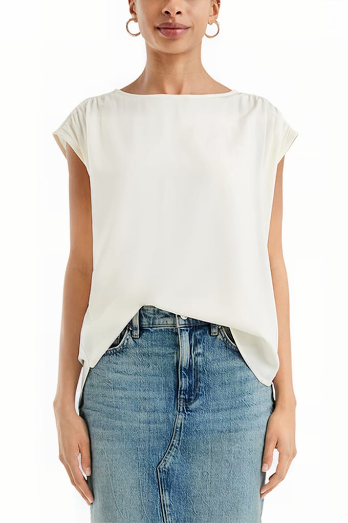 s.Oliver -qs Blouse Offwhite Größe: 36 | Tanktops Outlet | Damen | Weiß