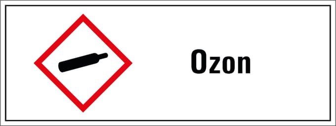 Ozon GHS tekststicker 400 x 150 mm
