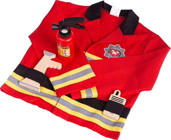 Bigjigs verkleedkleren met accessoires Brandweer (EXCL HELM!)