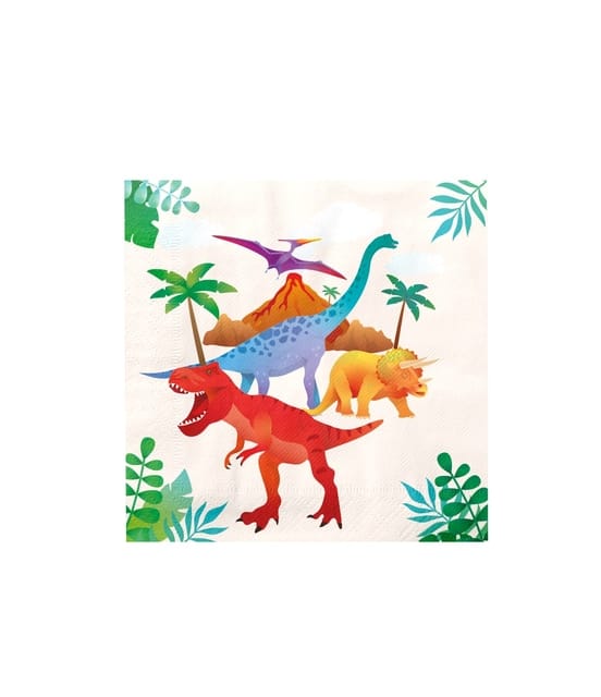 Paper Dreams Servetten Dino 33x33cm - 16st