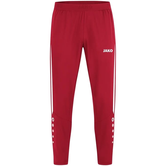 Jako Power Vrijetijdsbroek Kinderen - Wit / Rood | Maat: 152