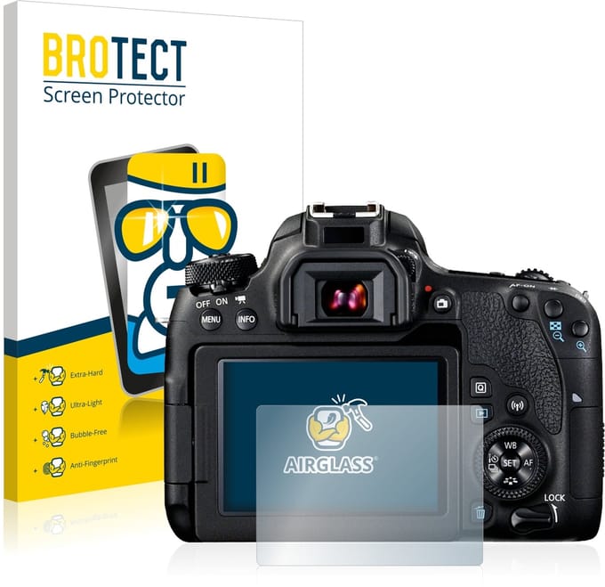Screenprotector voor Canon EOS 77D Beschermglas transparant