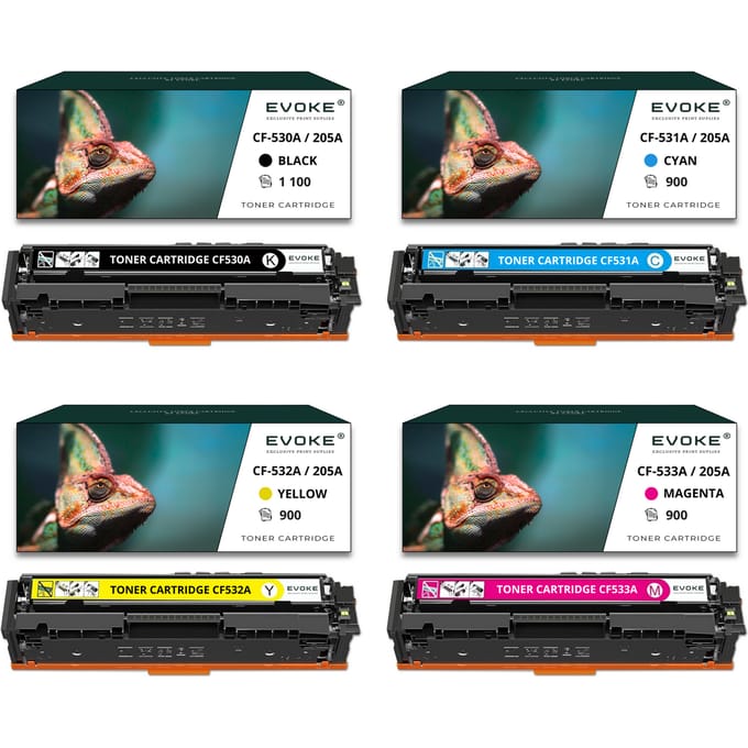 4X Toner voor HP Printer 205A Cf-530X - Cf-533X |     Cmyk Set Cf530X