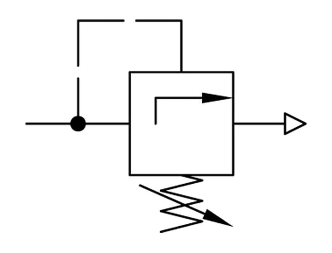 Pneumatisch Overdrukventiel G1/4 Lucht 0.1-3bar (1-44psi)