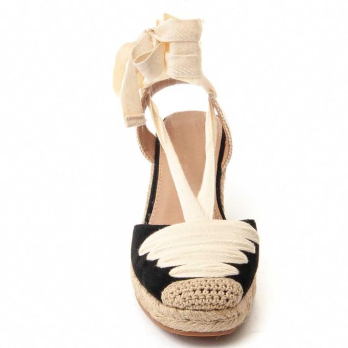 Cuña De Esparto Para Mujer  Montevita  Ciento  87298 40 zwart
