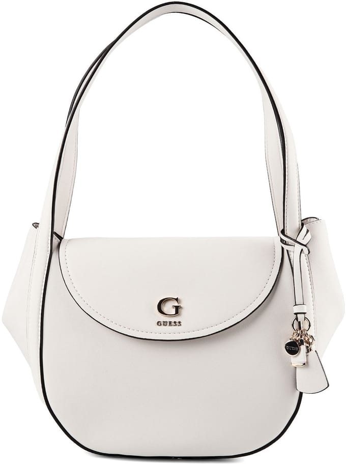 GUESS schoudertas Coleen Flap Shoulder Bag Cream White crème
