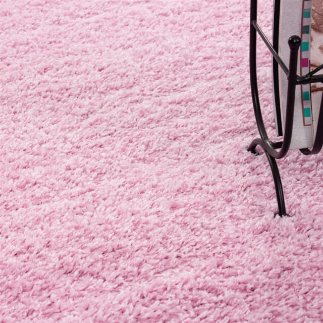 Muratap Basic shaggy vloerkleed roze hoogpolig- 300x400 cm