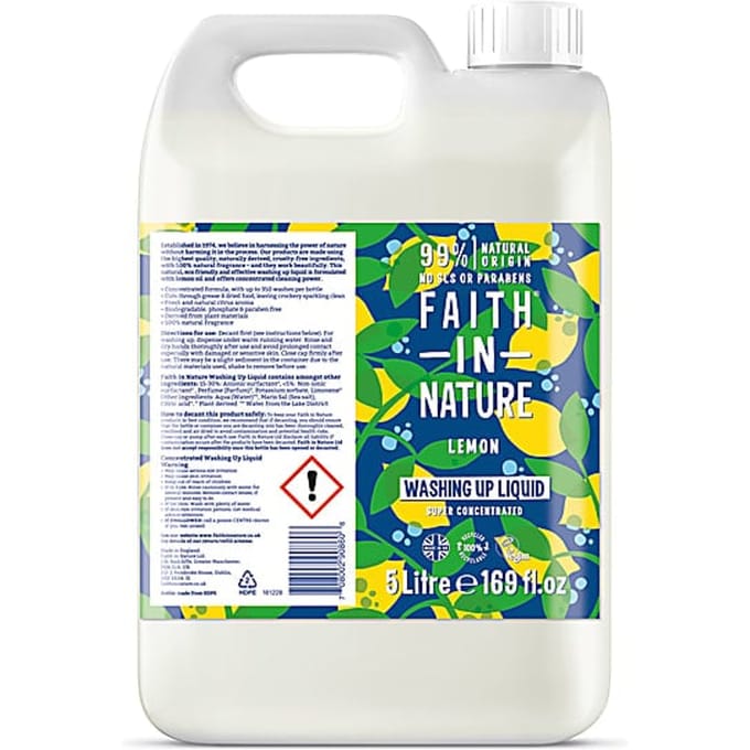 Faith in Nature afwasmiddel 5L
